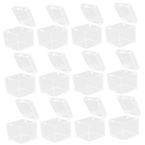 BESTYASH 12 Stück Teiliges Quadratische Transparente Aufbewahrungsboxen aus Stabilem Kleine Klare Mineralien Schmuck displayboxen Stapelbare Sammlungskästen für Edelsteine und BESTYASH 12 Stück Teiliges Quadratische Transparente Aufbewahrungsboxen aus Stabilem Kleine Klare Mineralien Schmuck displayboxen Stapelbare Sammlungskästen für Edelsteine und von BESTYASH