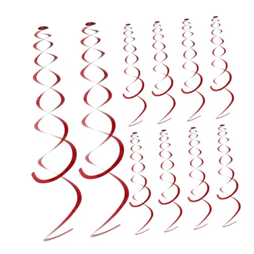 BESTYASH 12 Stück Teiliges Spiral Party Deko Rot Vielseitige Hängende Wirbel für Geburtstag Hochzeit Abschlussfeier Einfache Anbringung an Decke Wand Festliche Atmosphäre für Innen und BESTYASH 12 Stück Teiliges Spiral Party Deko Rot Vielseitige Hängende Wirbel für Geburtstag Hochzeit Abschlussfeier Einfache Anbringung an Decke Wand Festliche Atmosphäre für Innen und von BESTYASH