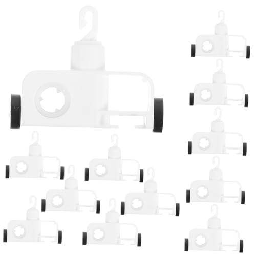 BESTYASH 12 Stück Teiliges Vertikale Jalousien Ersatzteile Geräuschlose Laufschienen träger für Gardinen Schwere Ausführung Kompatibilität Geeignet für Wohn Büroräume von BESTYASH