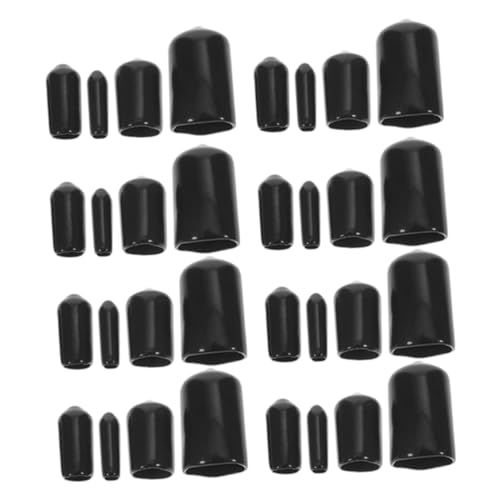 BESTYASH 120 Stück Teiliges Schraubenkappen Gewindeschutz Flexibel Robust für Stahlrohre Schrauben Kabelschutz Vielseitig Einsetzbar Innen Ø Einfach Anzubringen von BESTYASH