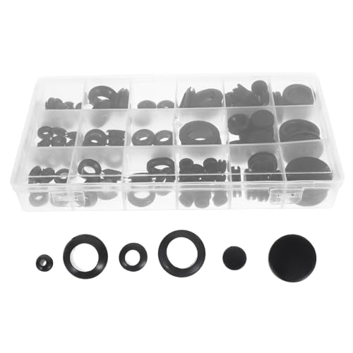 BESTYASH 125 Stück Teiliges Gummitüllen Kabeldurchführung Einseitig Dichtende Schwarze Gummi Ösenringe mit Vielseitigen Einfache Installation Zugentlastung und Schutz für Elektrische BESTYASH 125 Stück Teiliges Gummitüllen Kabeldurchführung Einseitig Dichtende Schwarze Gummi Ösenringe mit Vielseitigen Einfache Installation Zugentlastung und Schutz für Elektrische von BESTYASH