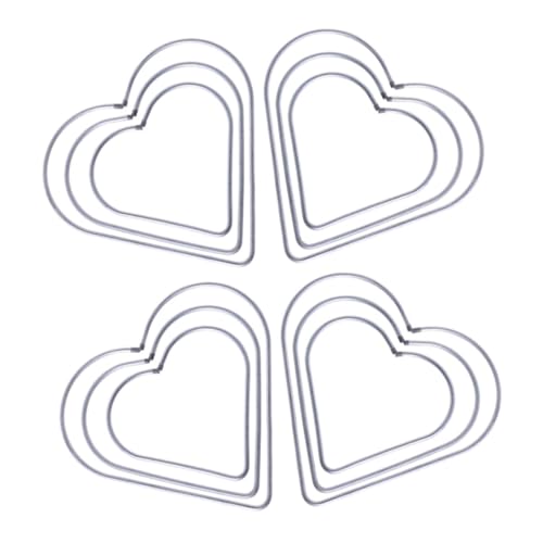 BESTYASH 12Stücke DIY Herz Ringe für Kreative Dekorationen Langlebige Metallringe für Handwerksprojekte von BESTYASH