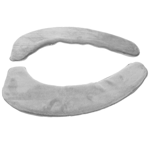 BESTYASH Toilettensitzbezug Kissen Aus Flanell Waschbar Für Universelle Toilettensitze Bequem Und Warm Badezimmerzubehör Grau von BESTYASH
