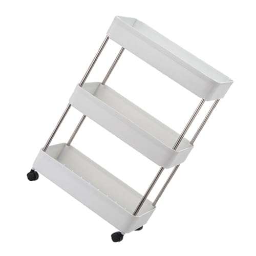 BESTYASH 1Stück Küchenregal mit Abnehmbaren Lagiges Mehrzweck Organizer Regal für Badezimmer Wohnzimmer Montieren Langlebiges Material von BESTYASH