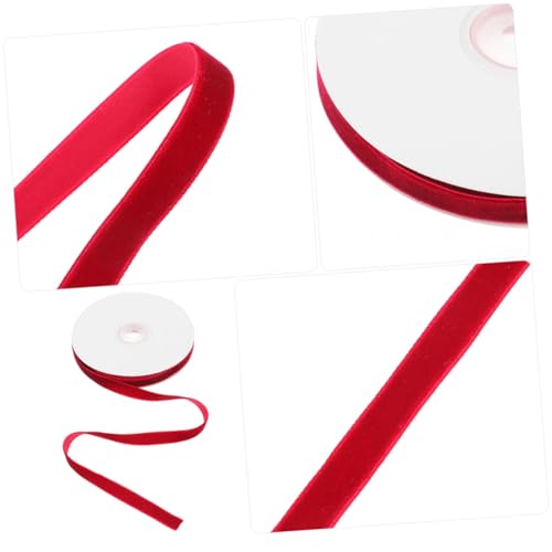 BESTYASH 2 Rollen Samt Geschenkband Dekoratives Verpackungsband für DIY Bastelprojekte Hochwertige Samtige Textur Verschleißfest für Geschenkverpackung und Festtagsdekoration von BESTYASH