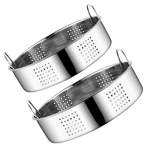 BESTYASH 2 Stück Dampfgarer Teilig Dämpfeinsatz für Kochtöpfe Langlebiger Dampfkörbe für Gleichmäßiges Kochen für Gemüse und Reis Küchenzubehör BESTYASH 2 Stück Dampfgarer Teilig Dämpfeinsatz für Kochtöpfe Langlebiger Dampfkörbe für Gleichmäßiges Kochen für Gemüse und Reis Küchenzubehör von BESTYASH