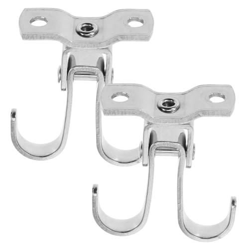 BESTYASH 2 Stück Edelstahl Deckenhaken Schwerlast Wand und Deckenmontage Flexibel für Pflanzen Projektionsleinwand Garage Rostfrei Einfache Installation Vielseitig Einsetzbar für Wohn und von BESTYASH