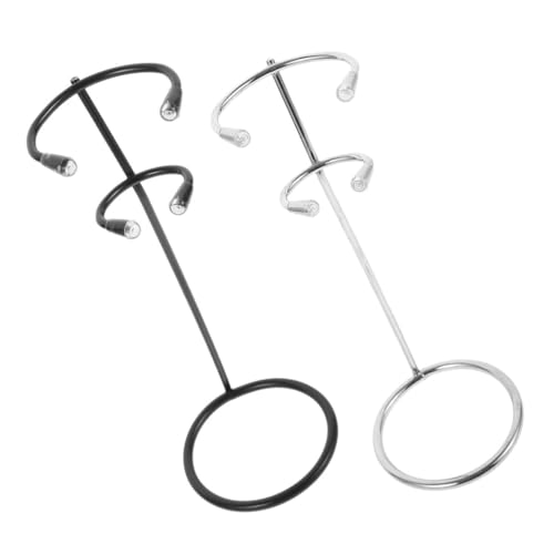 BESTYASH 2 Stück Edelstahl Milchaufschäumer Ständer Kompakt Stabil Vielseitig für Küchenwerkzeug Aufbewahrung Elegantes Design Platzsparend für Milchaufschäumer und Handmixer von BESTYASH