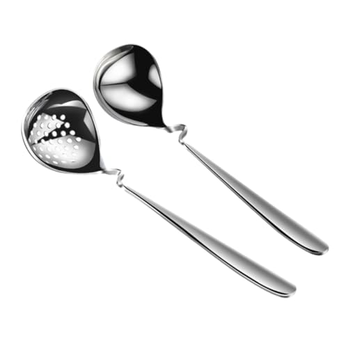 BESTYASH 2 Stück Edelstahl Suppenkelle und Sieblöffel Set mit Wandhalterung Rostfrei Langlebig Vielseitig für Küche Restaurant Hot Pot Servieren und Kochen BESTYASH 2 Stück Edelstahl Suppenkelle und Sieblöffel Set mit Wandhalterung Rostfrei Langlebig Vielseitig für Küche Restaurant Hot Pot Servieren und Kochen von BESTYASH