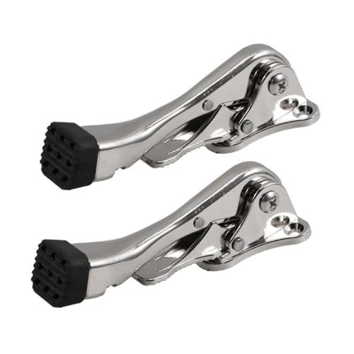 BESTYASH 2 Stück Heavy Duty Türstopper aus Robustem Zinklegierung Verstellbarer Fußbedienter Kickdown Türhalter für Innenbereich Winddichter Türkeil zur Stabilen Türfixierung in Büro und BESTYASH 2 Stück Heavy Duty Türstopper aus Robustem Zinklegierung Verstellbarer Fußbedienter Kickdown Türhalter für Innenbereich Winddichter Türkeil zur Stabilen Türfixierung in Büro und von BESTYASH