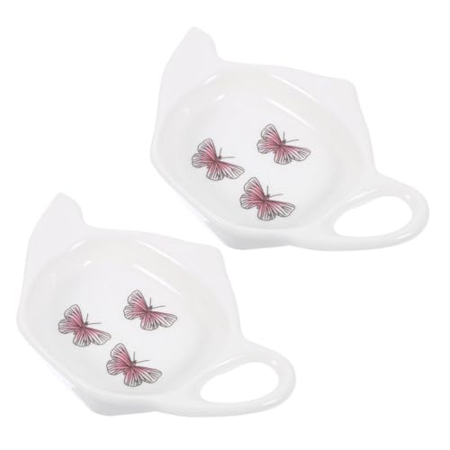 BESTYASH 2 Stück Keramik Teebeutel Untersetzer Teebeutel Halter Teekannenform Dekorative Teebeutelablage Multifunktionale Keramikplatte für Tee und Gewürze BESTYASH 2 Stück Keramik Teebeutel Untersetzer Teebeutel Halter Teekannenform Dekorative Teebeutelablage Multifunktionale Keramikplatte für Tee und Gewürze von BESTYASH