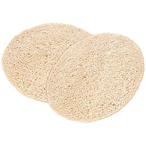 BESTYASH 2 Stück Luffa Pads In Form Von Tassenpads Für Esstische Peeling Rustikaler Funktionaler Untersetzer Absorbierend Gewebt Für Moderne Runde Tassenmatten Verschleißfeste BESTYASH 2 Stück Luffa Pads In Form Von Tassenpads Für Esstische Peeling Rustikaler Funktionaler Untersetzer Absorbierend Gewebt Für Moderne Runde Tassenmatten Verschleißfeste von BESTYASH