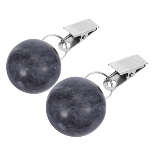 BESTYASH 2 Stück Marmor Tischdecken Gewichte Tischdecken Klammern mit Clip für Outdoor Garten Picknick und Vorhänge und Langlebig Vielseitig Einsetzbar Stilvolles Design von BESTYASH