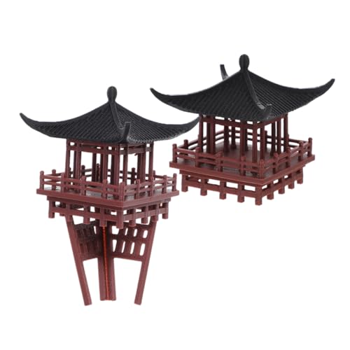 BESTYASH 2 Stück Mikro-landschaftspavillon: Miniatur-Figur Im Asiatischen Architektur-pavillon Mit Halterung – Schreibtisch-Dekoration, Aquarium-mikro-landschaftsdekor BESTYASH 2 Stück Mikro-landschaftspavillon: Miniatur-Figur Im Asiatischen Architektur-pavillon Mit Halterung – Schreibtisch-Dekoration, Aquarium-mikro-landschaftsdekor von BESTYASH
