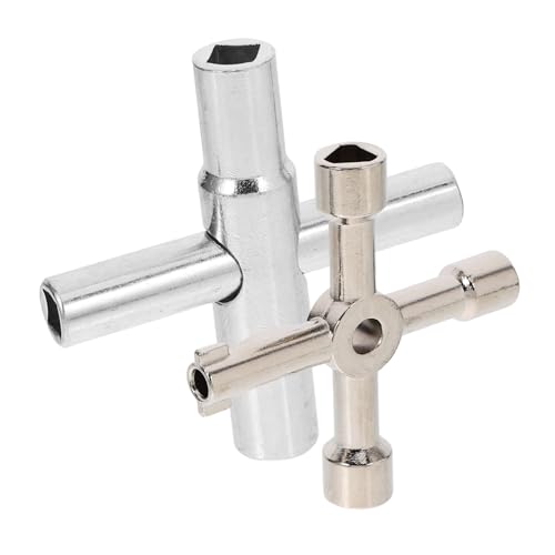 BESTYASH 2 Stück Multifunktionaler Wasserhausschlüssel Teiliges für Wasserzähler und Heizkörper mit Verschiedenen Formen für Flexibilität und Effizienz im Handwerk BESTYASH 2 Stück Multifunktionaler Wasserhausschlüssel Teiliges für Wasserzähler und Heizkörper mit Verschiedenen Formen für Flexibilität und Effizienz im Handwerk von BESTYASH
