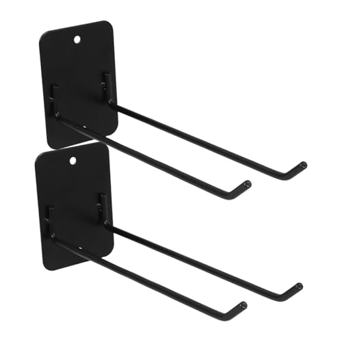 BESTYASH 2 Stück Robuster Wandhaken aus Metall für Garage und Haushalt Doppelte Halterung für Besen und Mop Platzsparende Wandmontage Langlebig und Installieren Werkzeughalter für Schwere von BESTYASH