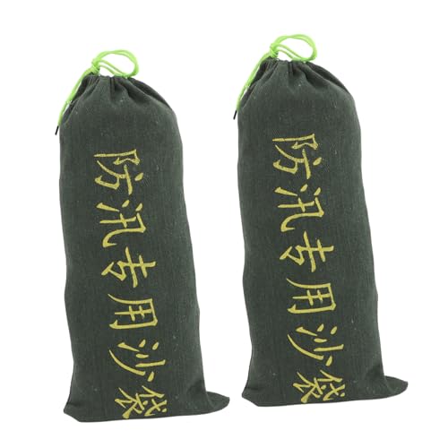 BESTYASH 2 Stück Selbstaufsaugende Wiederverwendbare Sandsäcke aus Dickem Canvas mit Zugband Hochwasserschutz für Garage Haus und Keller Robustes Flutbarrieren System für Effektive BESTYASH 2 Stück Selbstaufsaugende Wiederverwendbare Sandsäcke aus Dickem Canvas mit Zugband Hochwasserschutz für Garage Haus und Keller Robustes Flutbarrieren System für Effektive von BESTYASH