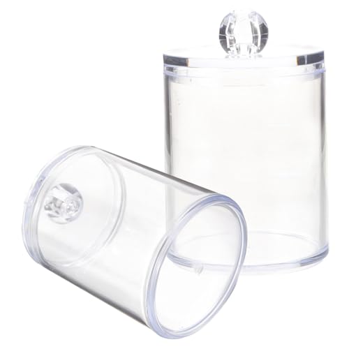 BESTYASH 2 Stück Teiliges Aufbewahrungsbox für Wattestäbchen und Wattepads mit Deckel Staubdicht Transparent Langlebig Kompakt für Badezimmer und Kosmetikaufbewahrung BESTYASH 2 Stück Teiliges Aufbewahrungsbox für Wattestäbchen und Wattepads mit Deckel Staubdicht Transparent Langlebig Kompakt für Badezimmer und Kosmetikaufbewahrung von BESTYASH