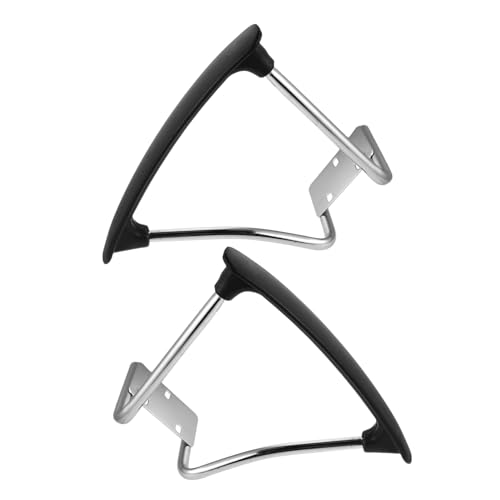 BESTYASH 2 Stück Teiliges Bürostuhl armlehnen Set Edelstahl Ergonomische Ersatz armstützen für Drehstühle Gaming stühle mit Verbesserter Stabilität und Einfachem Austausch von BESTYASH
