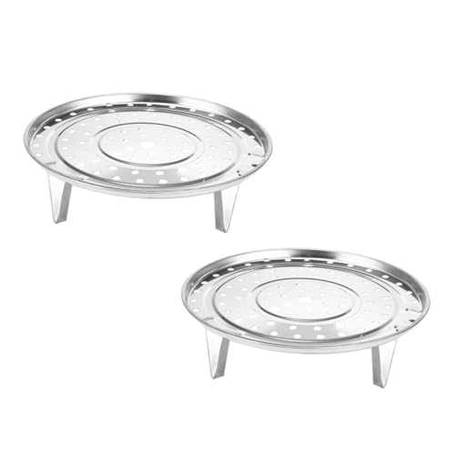 BESTYASH 2 Stück Teiliges Dampfgarer mit Dichtem Lochmuster Abnehmbare Mehrzweck Steaming Racks für Küchenutensilien Kompatibel mit Dampftöpfen Einfache BESTYASH 2 Stück Teiliges Dampfgarer mit Dichtem Lochmuster Abnehmbare Mehrzweck Steaming Racks für Küchenutensilien Kompatibel mit Dampftöpfen Einfache von BESTYASH