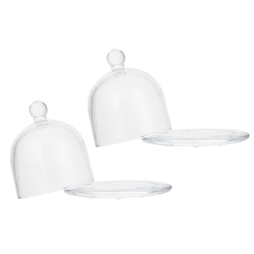 BESTYASH 2 Stück Teiliges Glas Dessert Display mit Kuchenhaube und Tablett Durchsichtige Kuchenabdeckung für Küche für Partys Hochzeiten Bäckereien und Buffetpräsentationen BESTYASH 2 Stück Teiliges Glas Dessert Display mit Kuchenhaube und Tablett Durchsichtige Kuchenabdeckung für Küche für Partys Hochzeiten Bäckereien und Buffetpräsentationen von BESTYASH