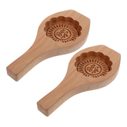 BESTYASH 2 Stück Teiliges Holz Mondkuchen Backform Lebensmittelecht Langlebig Kreative Muster Einfache als Küchenutensil für Traditionelle und Moderne Backrezepte BESTYASH 2 Stück Teiliges Holz Mondkuchen Backform Lebensmittelecht Langlebig Kreative Muster Einfache als Küchenutensil für Traditionelle und Moderne Backrezepte von BESTYASH