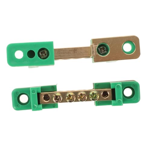 BESTYASH 2 Stück Teiliges Kupfer Erdungsbusbar mit Anschlüssen Elektrische Erdungsschiene für Verteilerkasten Sichere Verbindung für Professionelle und Heimwerker Anwendungen BESTYASH 2 Stück Teiliges Kupfer Erdungsbusbar mit Anschlüssen Elektrische Erdungsschiene für Verteilerkasten Sichere Verbindung für Professionelle und Heimwerker Anwendungen von BESTYASH