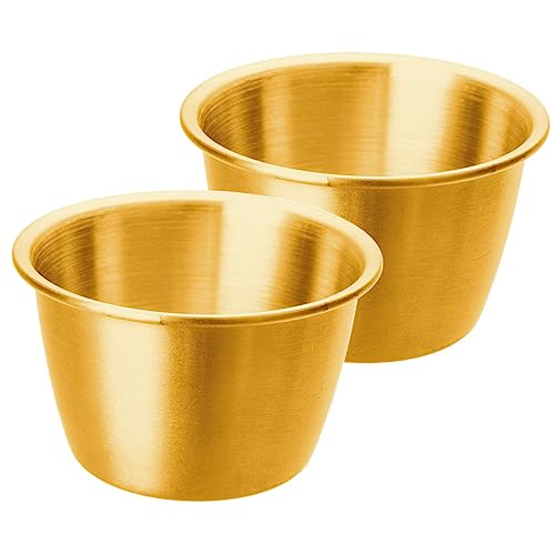 BESTYASH 2 Stück Teiliges Mini Dipschalen Stapelbar Kleine Sauce Schälchen für Restaurant Zuhause Robust Gesundheitlich Unbedenklich Glatte Oberfläche Vielseitig Verwendbar von BESTYASH