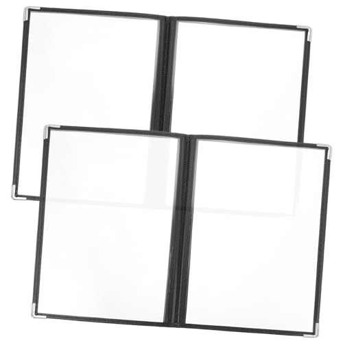 BESTYASH 2 Stück Transparenter PVC Menüordner Stabile Lose Speisekartenhalter Wasserabweisender Restaurant Schnellhefter mit Großem Fassungsvermögen Leicht zu Reinigen und Tragbar BESTYASH 2 Stück Transparenter PVC Menüordner Stabile Lose Speisekartenhalter Wasserabweisender Restaurant Schnellhefter mit Großem Fassungsvermögen Leicht zu Reinigen und Tragbar von BESTYASH