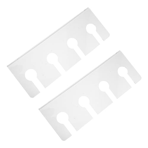 BESTYASH 2 Stück Transparenter Weinglashalter Wand und Unterschrankmontierbar Platzsparendes Design Langlebig und Modern für Stilvolle Weinregal Organisation von BESTYASH