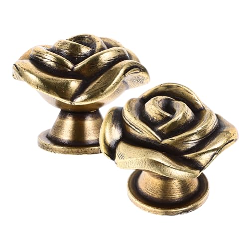 BESTYASH 2 Stück Vintage Möbelknöpfe Rosaflorale Schubladengriffe Klassischer Design für Schränke Kommoden und Möbel Installieren Ergänzung für Ihre Einrichtung BESTYASH 2 Stück Vintage Möbelknöpfe Rosaflorale Schubladengriffe Klassischer Design für Schränke Kommoden und Möbel Installieren Ergänzung für Ihre Einrichtung von BESTYASH