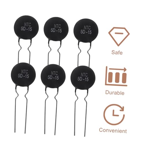 BESTYASH 20 Stück Ntc Thermistor Einschaltstrombegrenzer Ohm Temperaturfühler Widerstand für Schutz von Geräten und Heizstab Anwendungen Langlebig Korrosionsbeständig BESTYASH 20 Stück Ntc Thermistor Einschaltstrombegrenzer Ohm Temperaturfühler Widerstand für Schutz von Geräten und Heizstab Anwendungen Langlebig Korrosionsbeständig von BESTYASH
