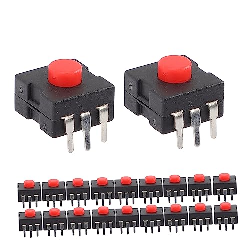 BESTYASH 20 Stück Push Button Schalter für Taschenlampen Robuste Druckknöpfe für Elektronik Einfache Installation und Austausch für Taschenlampen und Lichtanwendungen Hochwertige von BESTYASH