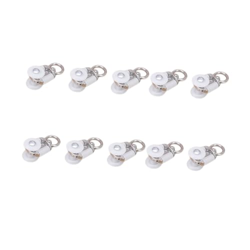 BESTYASH 20 Stück Teiliges Gardinenschienen schiebesystem mit Robusten Kunststoff laufrollen Einfache Montage Passend für Standard gardinenstangen für Fenster Duschvorhänge Gardinengleiter von BESTYASH