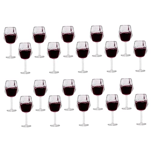 BESTYASH 20 Stück Teiliges Miniatur Weingläser aus Resin Langlebige Puppenhaus Deko Tiefroter Miniatur Detailgetreue Micro Landscape Goblet Zubehör für Miniaturküche und BESTYASH 20 Stück Teiliges Miniatur Weingläser aus Resin Langlebige Puppenhaus Deko Tiefroter Miniatur Detailgetreue Micro Landscape Goblet Zubehör für Miniaturküche und von BESTYASH