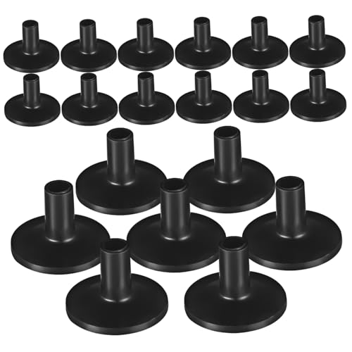 BESTYASH 20 Stück Teiliges Schwarze Cymbal Stand Hülsen aus Robustem Kunststoff Kompakte Schützende und Einfach zu Installierende Trommelbecken Zubehör für Percussion Instrumente von BESTYASH