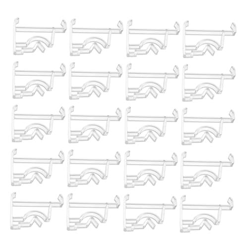 BESTYASH 20 Stück Teiliges Set Transparente Pom Jalousie Clips Robuste Haushaltsklammern für Vertikale Lamellen Einfache Installation Zuverlässiger Halt für Fensterdekoration Wohnzimmer von BESTYASH