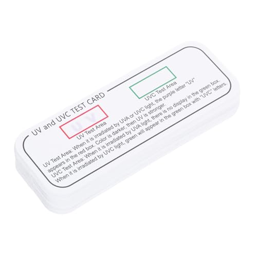 BESTYASH 20 Stück UV testkarten Wellenlängenanzeige Kleine Lichttestkarten Präzise Detektion für Professionelle und Private Anwendung Einfache Handhabung Vielseitig Einsetzbar in Labor und BESTYASH 20 Stück UV testkarten Wellenlängenanzeige Kleine Lichttestkarten Präzise Detektion für Professionelle und Private Anwendung Einfache Handhabung Vielseitig Einsetzbar in Labor und von BESTYASH
