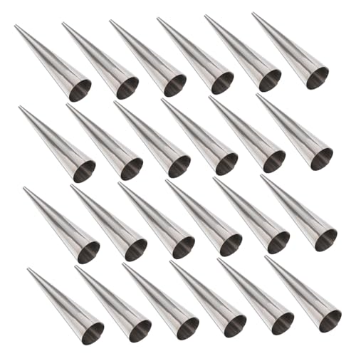 BESTYASH 24stücke Gebäck Formen Konische Rohre Crem Horn Küche Backen Werkzeug Handwaschen Trocknen Dekorieren Croissantform Cannoli-röhre BESTYASH 24stücke Gebäck Formen Konische Rohre Crem Horn Küche Backen Werkzeug Handwaschen Trocknen Dekorieren Croissantform Cannoli-röhre von BESTYASH