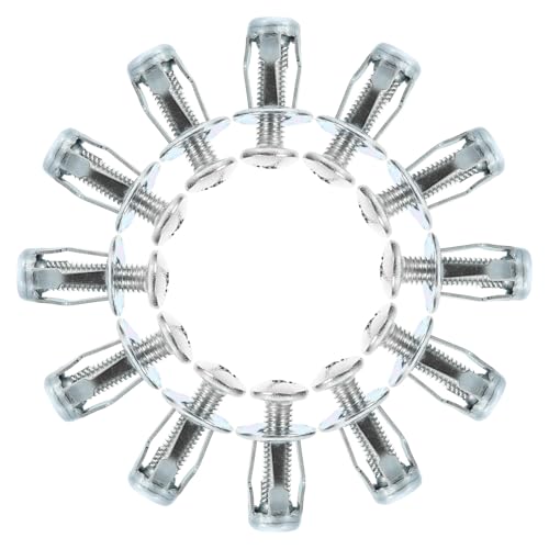 BESTYASH 25 Sätze Nietmuttereinsätze metrisch Einfügen hohl Erweiterung Muttereinsatz Metall-Spreizdübel für Trockenbau Gewinde Einsätze Nietmuttern Kit Verzinkter Kohlenstoffstahl Silber von BESTYASH