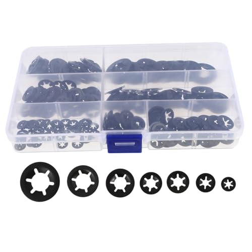 BESTYASH 280 Stück Teiliges Innenzahn sicherungsblech Manganstahl Schnelle Befestigung Rostbeständig Stabile Unterlegscheiben für Schrauben und Muttern Geeignet für Reparatur und Wartung BESTYASH 280 Stück Teiliges Innenzahn sicherungsblech Manganstahl Schnelle Befestigung Rostbeständig Stabile Unterlegscheiben für Schrauben und Muttern Geeignet für Reparatur und Wartung von BESTYASH