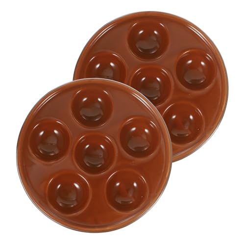 BESTYASH 2Stücke Keramische Escargot Platte Runde Schnecken Backform Ofenfestes Kochgeschirr für Muscheln und Französische Hochwertige Backformen für Tischdekoration und Servieren BESTYASH 2Stücke Keramische Escargot Platte Runde Schnecken Backform Ofenfestes Kochgeschirr für Muscheln und Französische Hochwertige Backformen für Tischdekoration und Servieren von BESTYASH