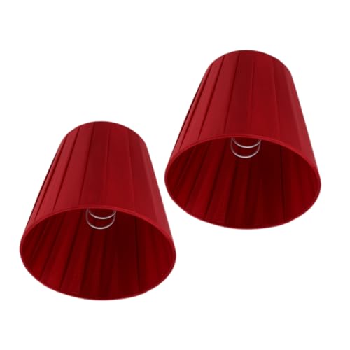 BESTYASH 2Stücke Lampenschirm Clip Lampenschirm für Tisch und Nachttischlampen Vielseitig Einsetzbar aus Strapazierfähigem Material Installieren als von BESTYASH