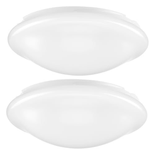BESTYASH 2Stücke Runde LED Lichtabdeckung für Deckenleuchten Badezimmer Deckenleuchte Gleichmäßige Lichtstreuung Design Geeignet für Schlafzimmer und Wohnräume von BESTYASH