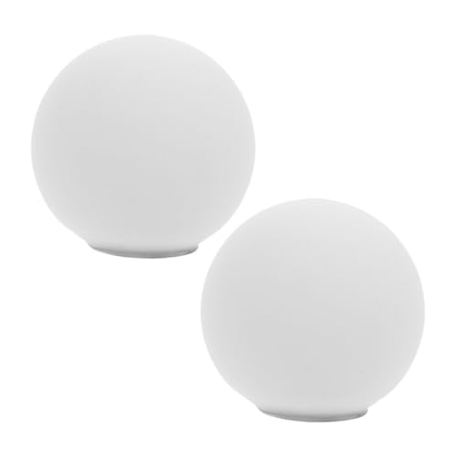BESTYASH 2stücke Glas-lampenschirm Opal- Runde Glaskugeln Ersatz Für Pendelleuchten Tischlampen Und Wandleuchten Robust Und Elegant Für Wohnräume von BESTYASH