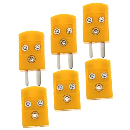 BESTYASH 3 Sätze Thermoelement Stecker Adapter mit Männlich und Weiblich Anschluss Langlebig Geeignet für K K Thermometer Luft Gas temperaturmessung von BESTYASH