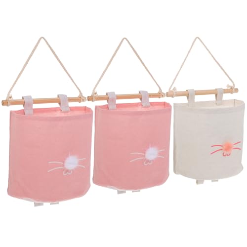 BESTYASH 3 Stück Hängende Aufbewahrungstasche Abnehmbare Wand Organizer für Tür und Wand Vielseitig Kombinierbar für Schlüssel Schmuck und Zufällige Farbe Zufällige Farbe von BESTYASH