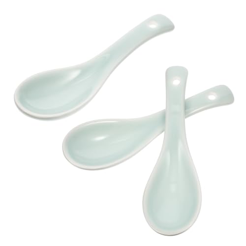 BESTYASH 3 Stück Keramik Suppenlöffel Kurzgriff Multifunktional für Suppe Porridge Reis Glatte Oberfläche Leicht zu Reinigen Zufällige Farben Praktisch für Haushalt und Zufällige Farbe BESTYASH 3 Stück Keramik Suppenlöffel Kurzgriff Multifunktional für Suppe Porridge Reis Glatte Oberfläche Leicht zu Reinigen Zufällige Farben Praktisch für Haushalt und Zufällige Farbe von BESTYASH