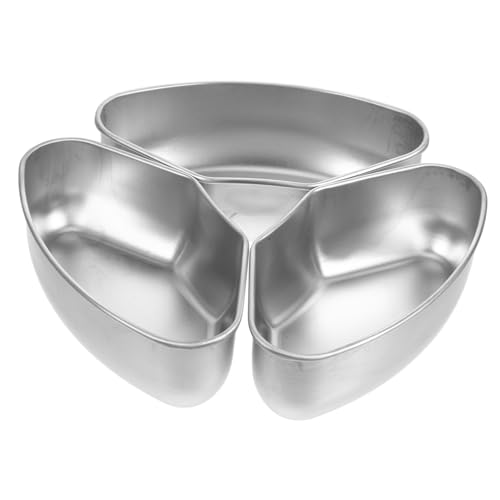 BESTYASH 3 Stück Teiliges Edelstahl Dampfgarer Set mit Geteiltem Dampfkorb und Flüssigkeitsschale Vielseitig Einsetzbar für Töpfe Backofen und Heißluftfritteuse Kratzfest und Leicht zu von BESTYASH