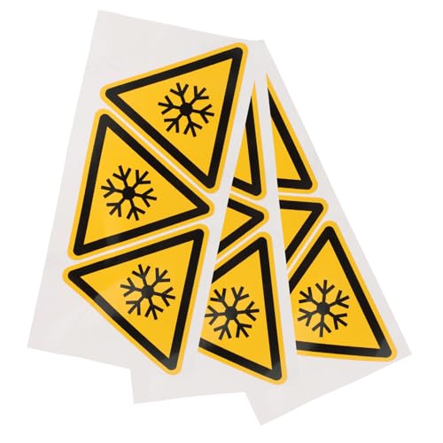 BESTYASH 3 Stück Teiliges Low Temperature Warning Sticker Selbstklebende Warnetiketten für Maschinensicherheit Dreieckige Aufkleber Praktische Kältewarnung für Industrie und Elektrogeräte BESTYASH 3 Stück Teiliges Low Temperature Warning Sticker Selbstklebende Warnetiketten für Maschinensicherheit Dreieckige Aufkleber Praktische Kältewarnung für Industrie und Elektrogeräte von BESTYASH
